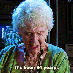 Titanic meme showing aged Rose saying 'It's been 84 years'